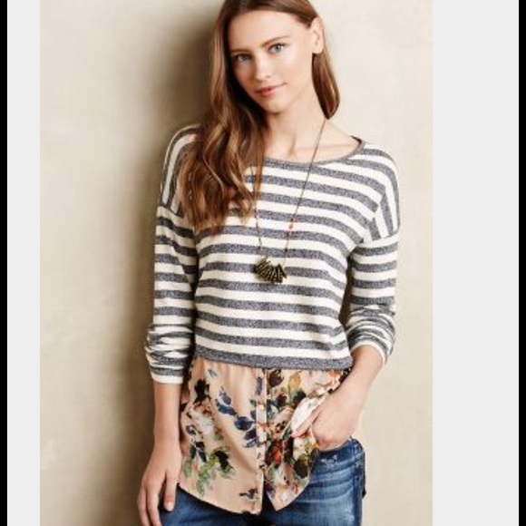Anthropologie Sweaters - Anthropologie Postmark Layered Stripes Sweater