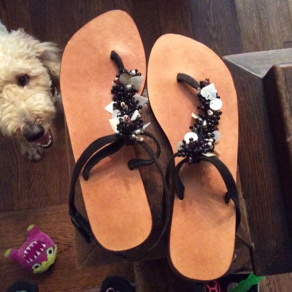 Summer bead/shell sandals