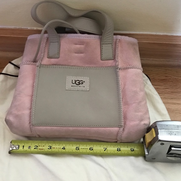 UGG Bags Ugg Grab Bag Mini Tote Purse Pink Suede Leather Poshmark