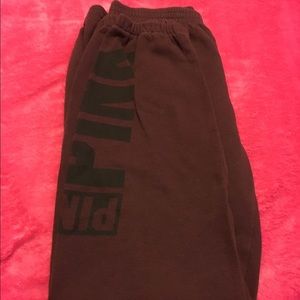 VS| PINK | Burgundy Crop Joggers | XS