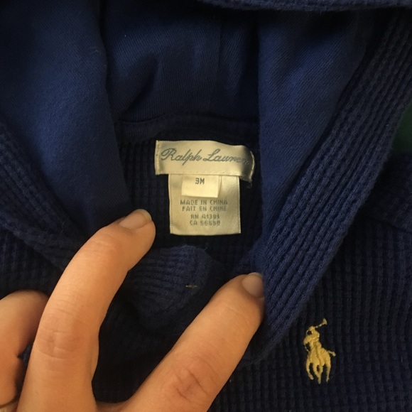 Blue baby jumpsuit from Ralph Lauren - Picture 2 of 2