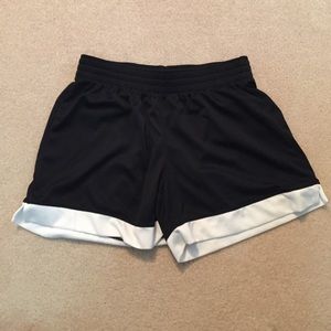 Black and White Athletic Shorts