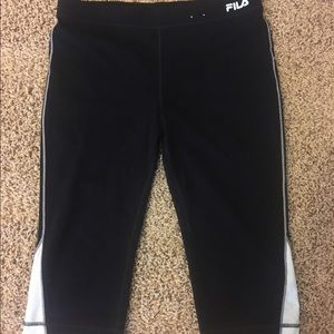 FILA black cropped yoga pants