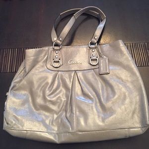 Authentic Grey Tote Handbag