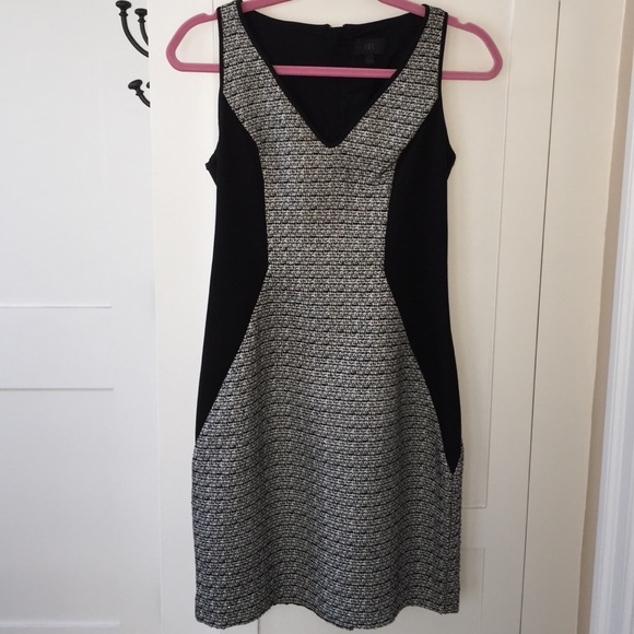 Banana Republic Black/white houndstooth dress - 2