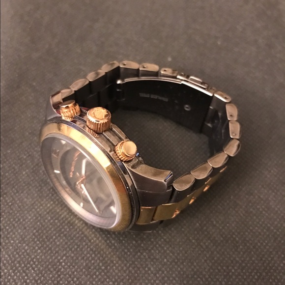 Michael Kors gunmetal and rose gold 42mm watch