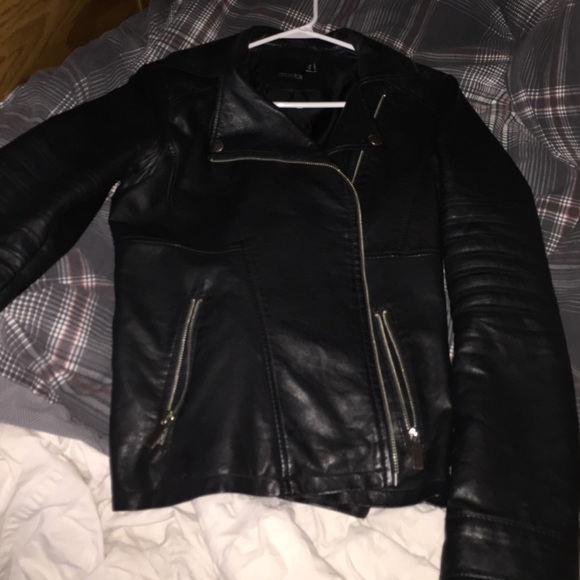 ASOS TALL BIKER LEATHER JACKET