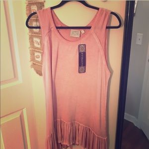 Rosy Ruffled Tank