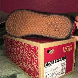 Size 7 all black slip on Vans