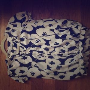 New York and Company Shirt Flower Detail XS