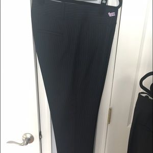 Ann Taylor Navy Blue Striped Trousers
