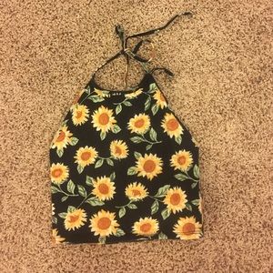 Sunflower halter top