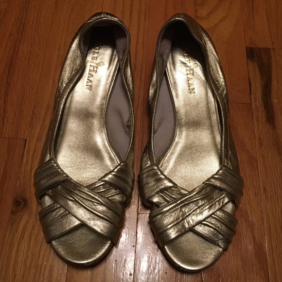 Cole Haan metallic sandals