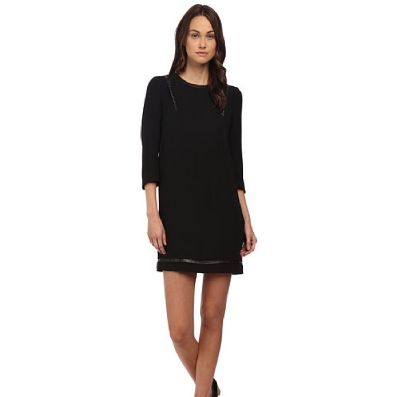 Kooples dress w/ faux studded leather accents