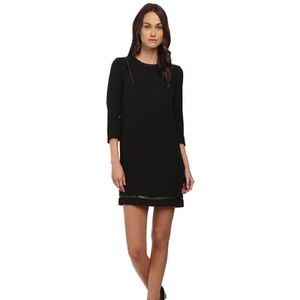 Kooples dress w/ faux studded leather accents