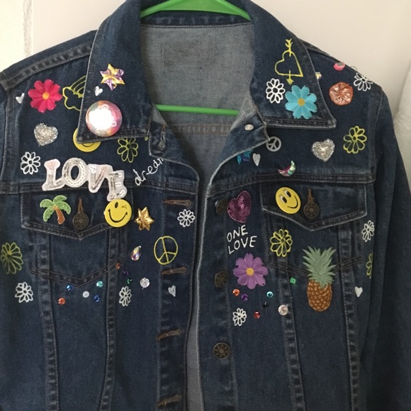 KEEP IT BRIGHT Denim Jacket as seen on Miley Cyrus
