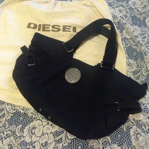 Diesel Black Canvas HandBag