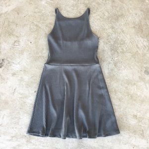Topshop Ribbed Skater Dress
