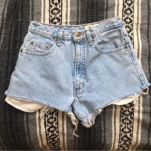 Vintage Distressed High Waisted Shorts