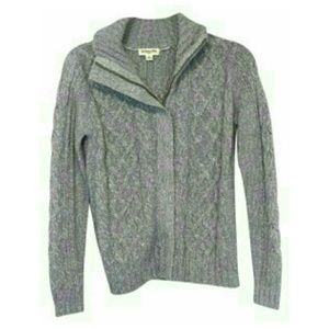 Grey Warm Zip Up Sweater Jacket
