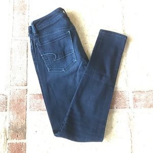 Dark high rise AEO jeggings