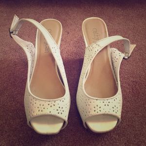 White Cathy Jean wedges