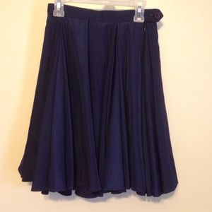 American Apparel High Waisted Skirt Navy