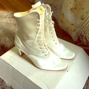 Vintage style handmade Victorian boots.
