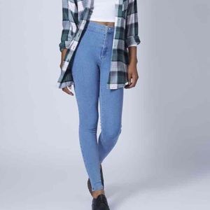 Topshop Blue Joni Jeans