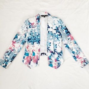 Mossimo Supply Co. Jackets & Coats - Blue Floral Blazer Mossimo Supply Co. Jackets & Coats - Blue Floral Blazer
