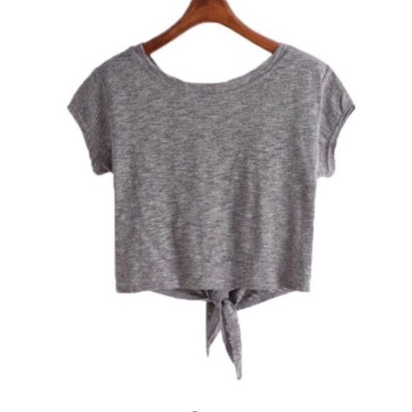 NEW! Cotton Knotted Crop Tee - Picture 2 of 4
