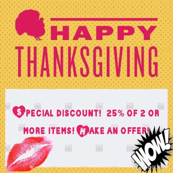 Thanksgiving Sale!!