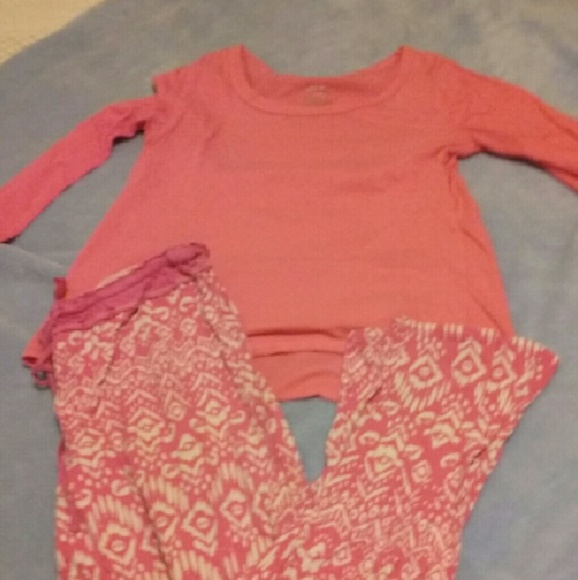Pink pajama set
