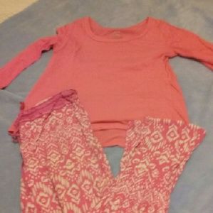 Pink pajama set