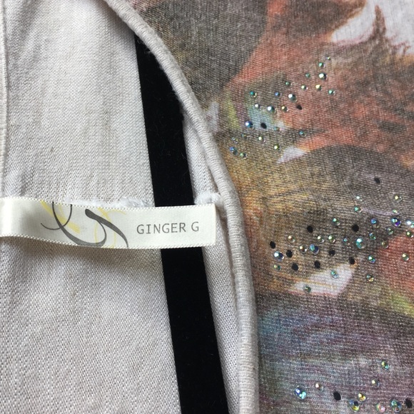 Funky neck apron w/ Rhinestones&Peacock Feathers - Picture 4 of 4