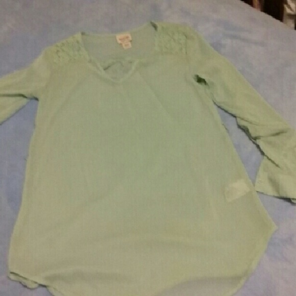 Teal blouse