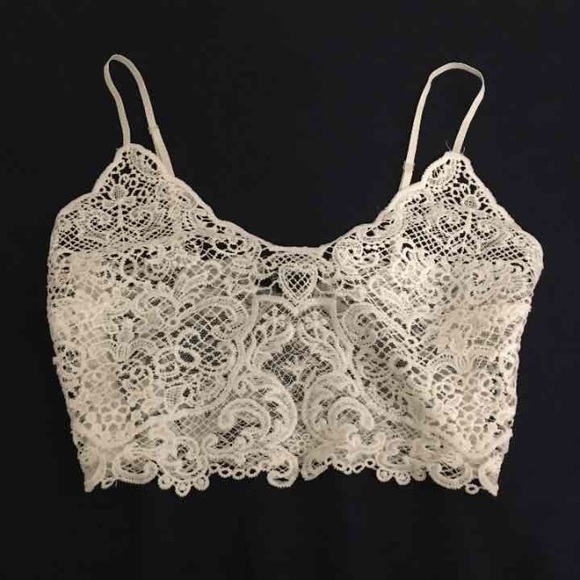 Lace crop top