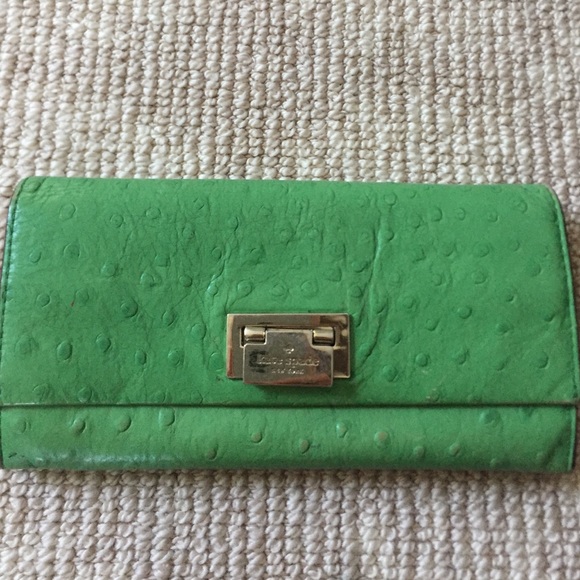 Green Kate Spade Wallet