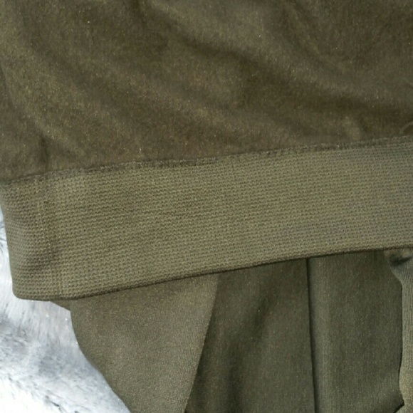 Army Green fleece lined leggings - Picture 3 of 3