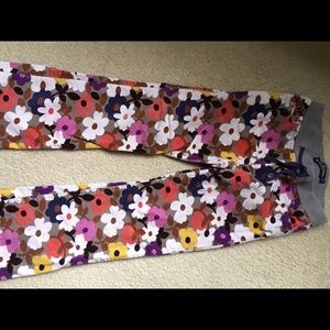 Mini Boden girls floral print cargo pant size 8