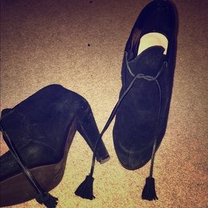 Colin Stuart black booties from Victoria's Secret
