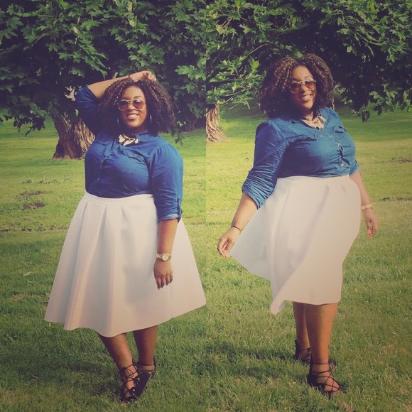 White midi from Charlotte Russe!