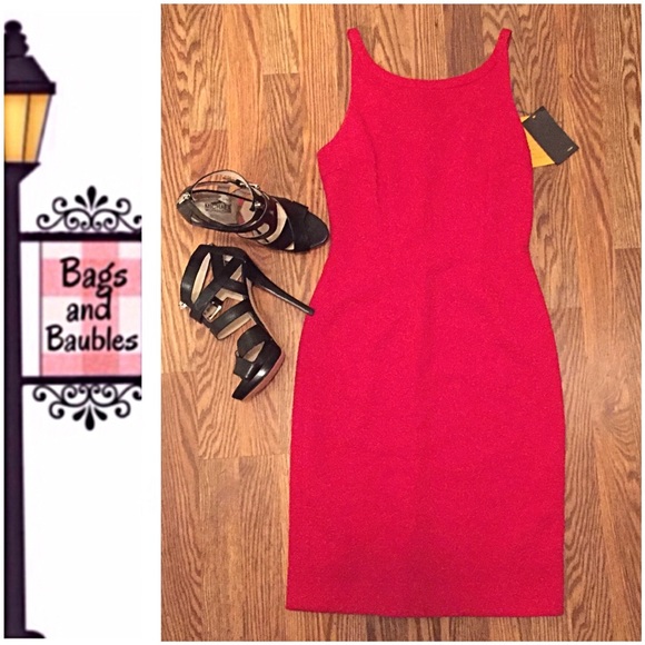 FENDI Textured Red Sheath, Sz 4 | NWT - Picture 3 of 8