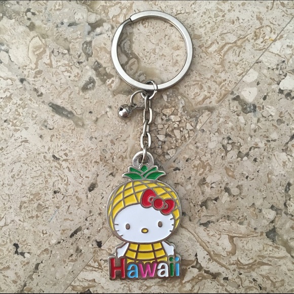 Hello Kitty Pineapple Hawaii Keychain