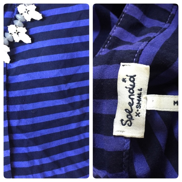 SOLD. Brand hi-lo striped top xs - Picture 4 of 4