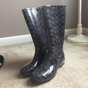 Coach rain boots