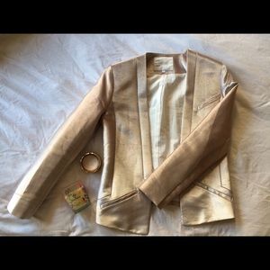 Maje Metallic Blush Blazer