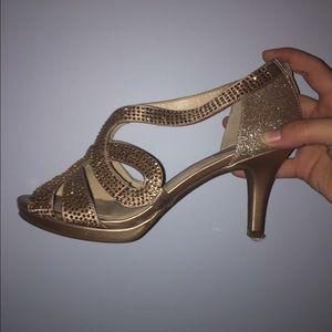 Sparkle Gold High Heels
