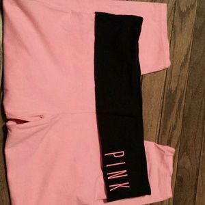 Hot pink VS yoga capri