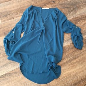 Lush Blue Blouse